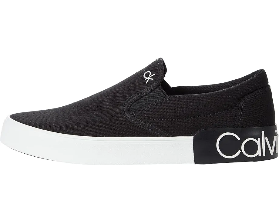 Слипоны Calvin Klein Ryor с текстильным верхом и контрастной подошвой