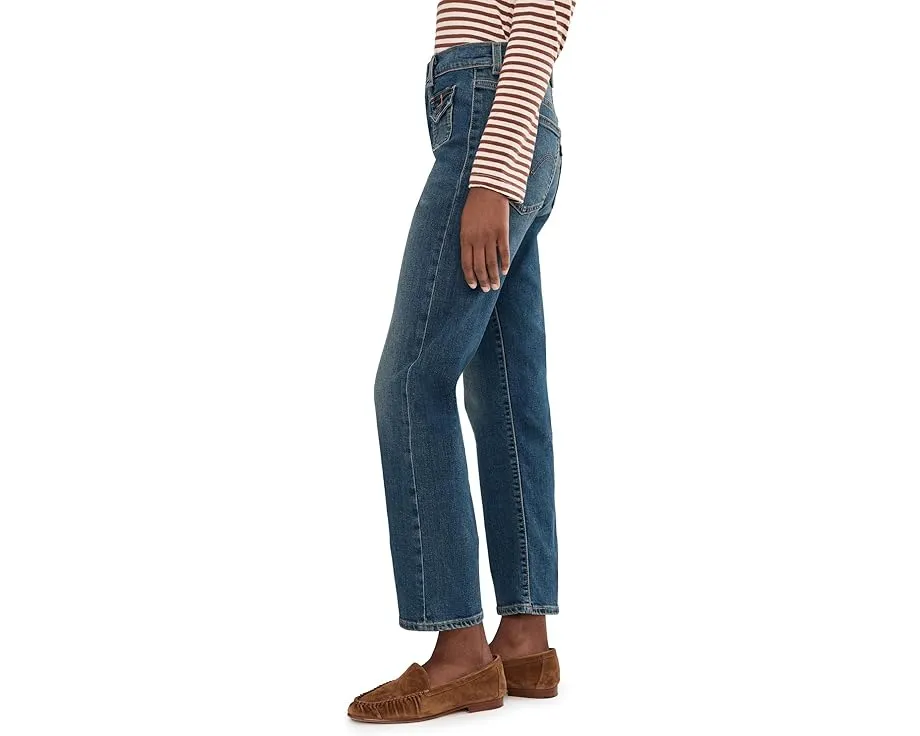 Джинсы Levi's Wedgie Flap Pocket с высокой посадкой и клапанами на карманах
