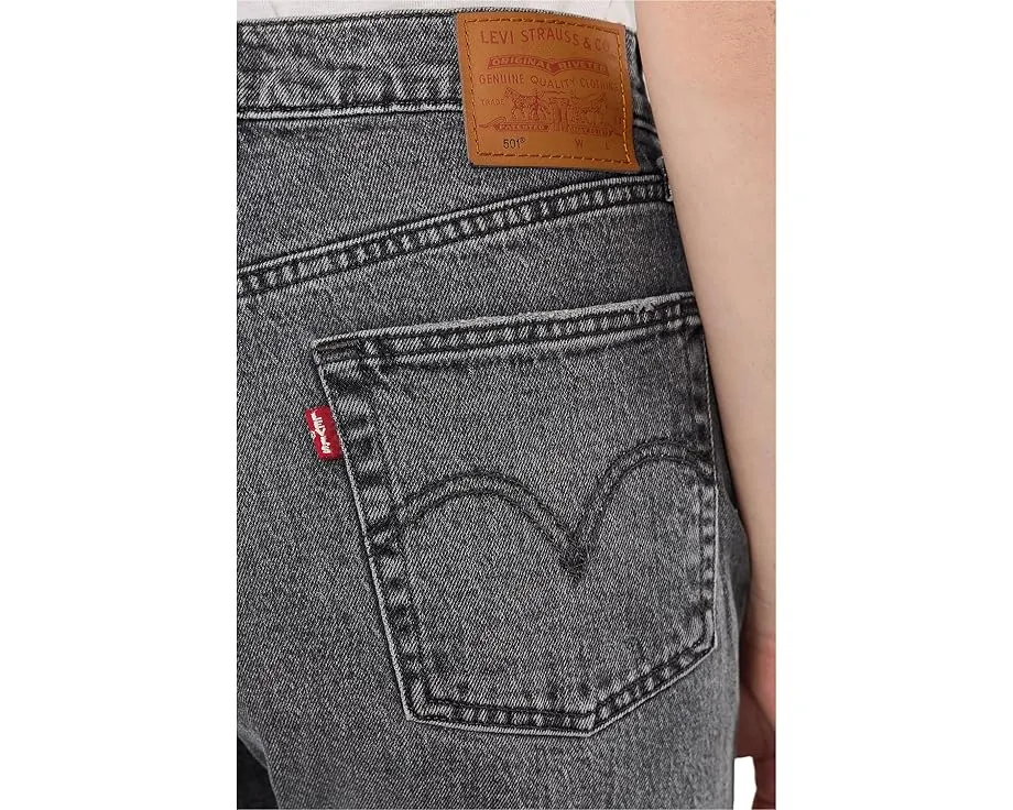 Джинсы Levi's 501 Jeans прямого кроя из жесткого денима с высокой посадкой и потертостями