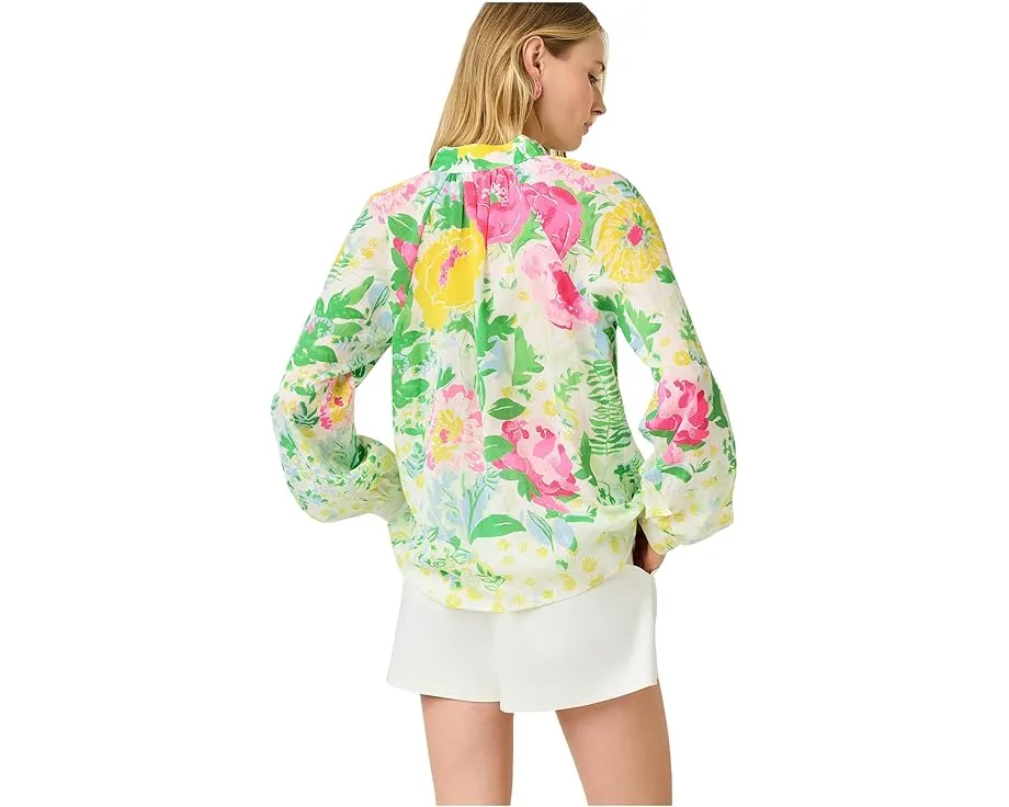 Топ Renisha с длинным рукавом и декоративными пуговицами Lilly Pulitzer