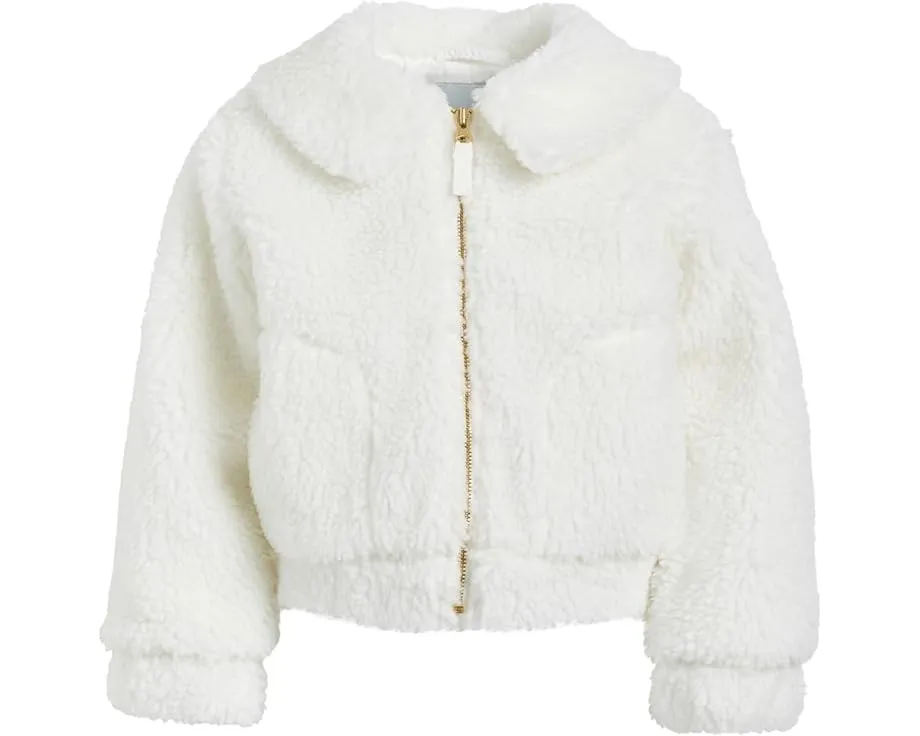 Janie and Jack Детская куртка из искусственного меха Ivory Sherpa для малышей и детей