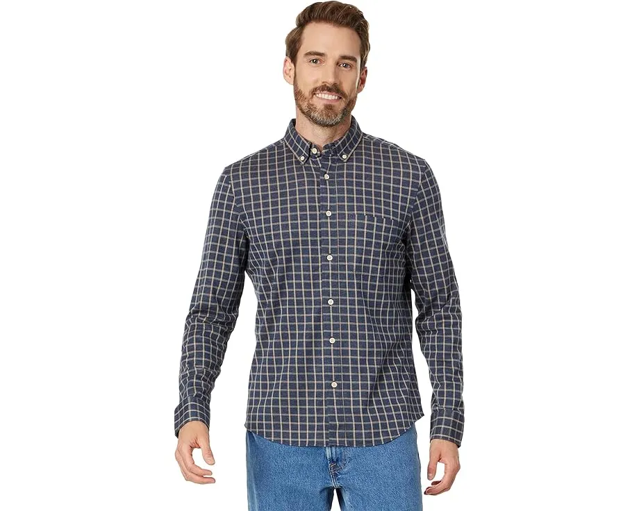 Рубашка Faherty Coastline Knit в клетку из мягкого хлопка