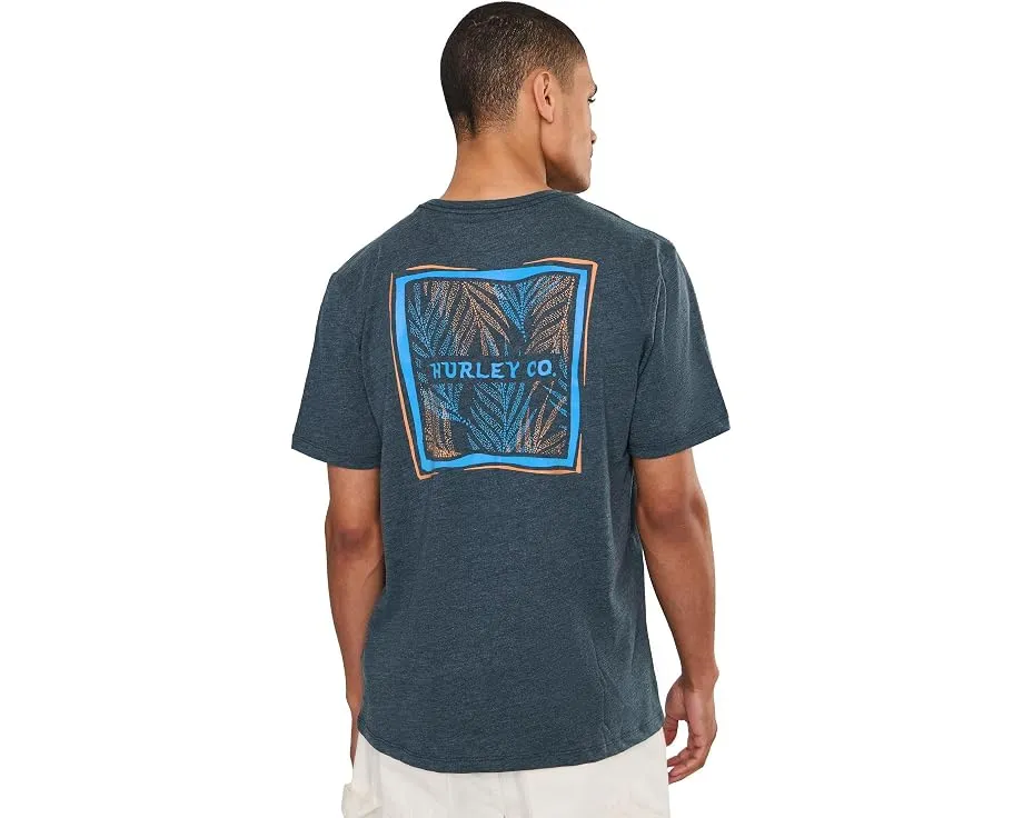 Hurley Journey Slub Short Sleeve футболка с круглым вырезом из смесового хлопка