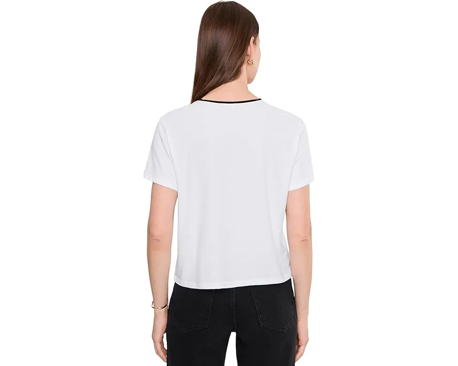 Lilla P топ Relaxed Crew с контрастной отстрочкой и свободным кроем