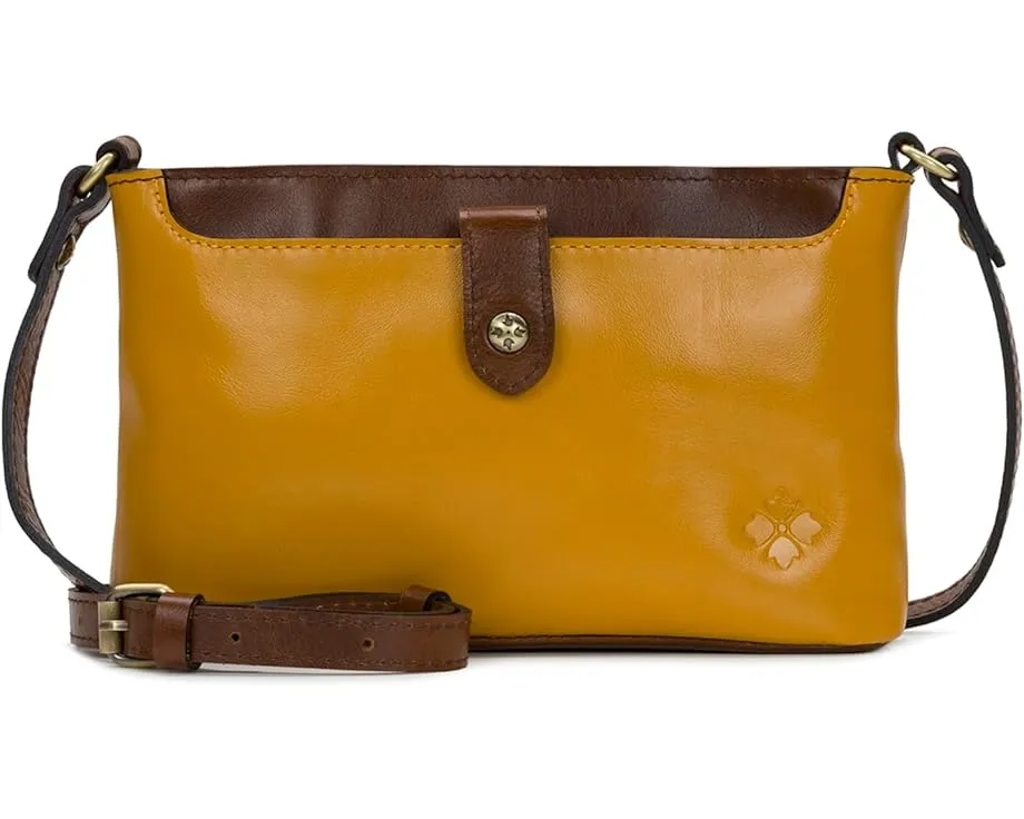 Сумка Patricia Nash Aimee C/B через плечо из натуральной кожи с латунной фурнитурой