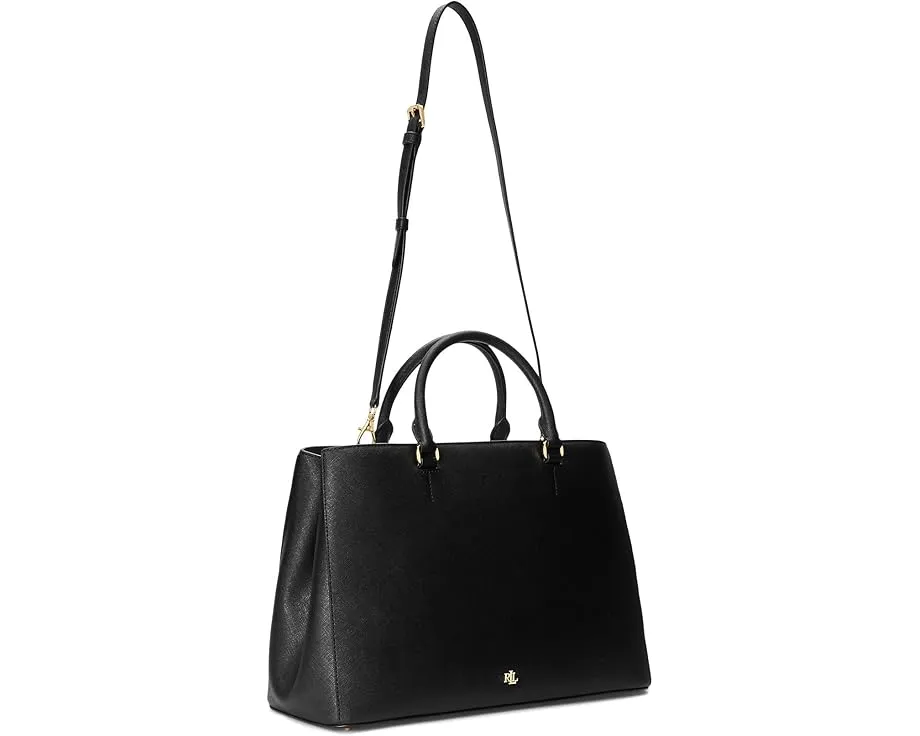 Lauren Ralph Lauren большая сумка Hanna из тисненой кожи с регулируемым ремнем