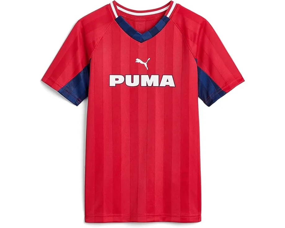 Детская футболка Puma Showtime Pique Soccer 2026 красного цвета
