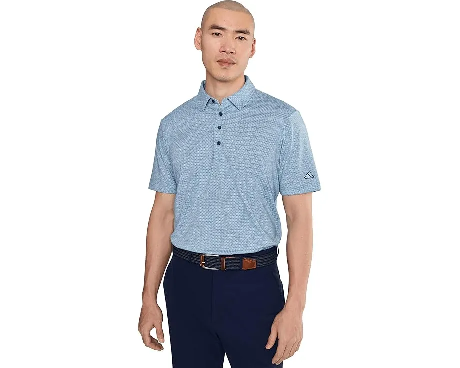 Polo футболка adidas Golf Ultimate365+ Go-To Print с влагоотводящими свойствами