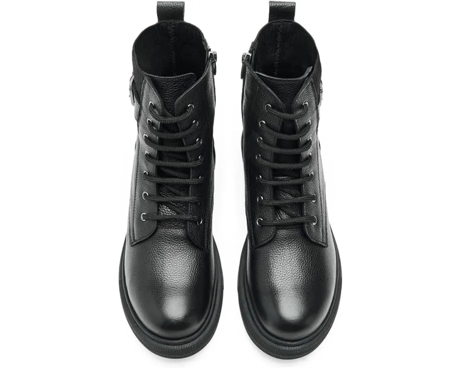 Spring Step Urbanattire кожаные полусапожки в байкерском стиле с молнией и пряжкой