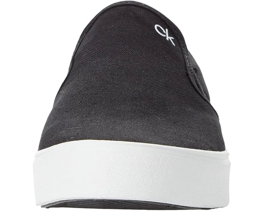 Слипоны Calvin Klein Ryor с текстильным верхом и контрастной подошвой