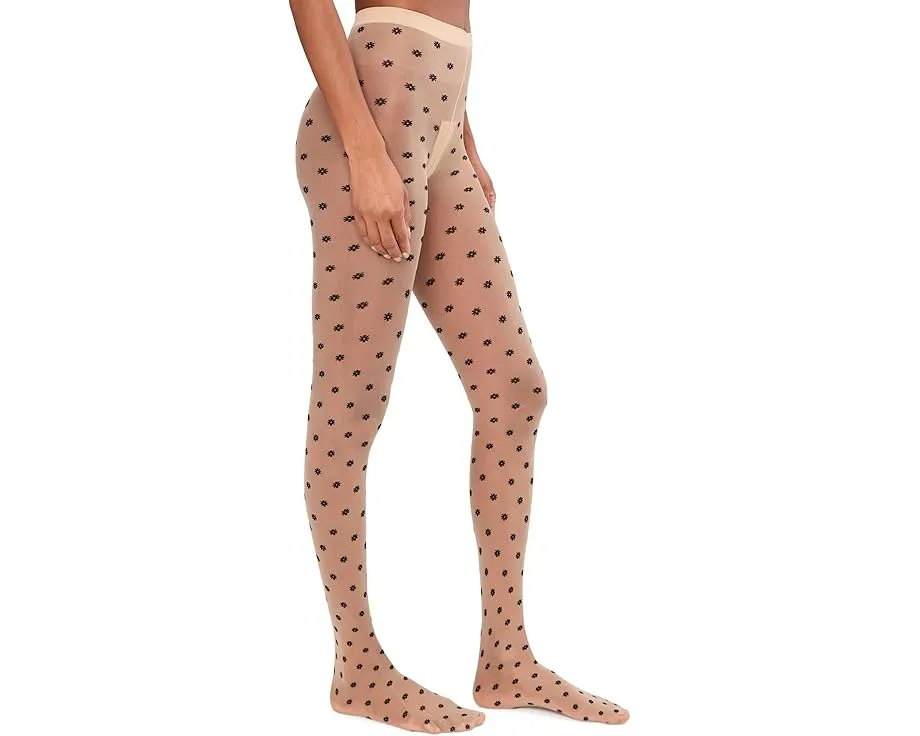 Колготки Wolford Daisy Knit с миниатюрным цветочным мотивом и матовой отделкой