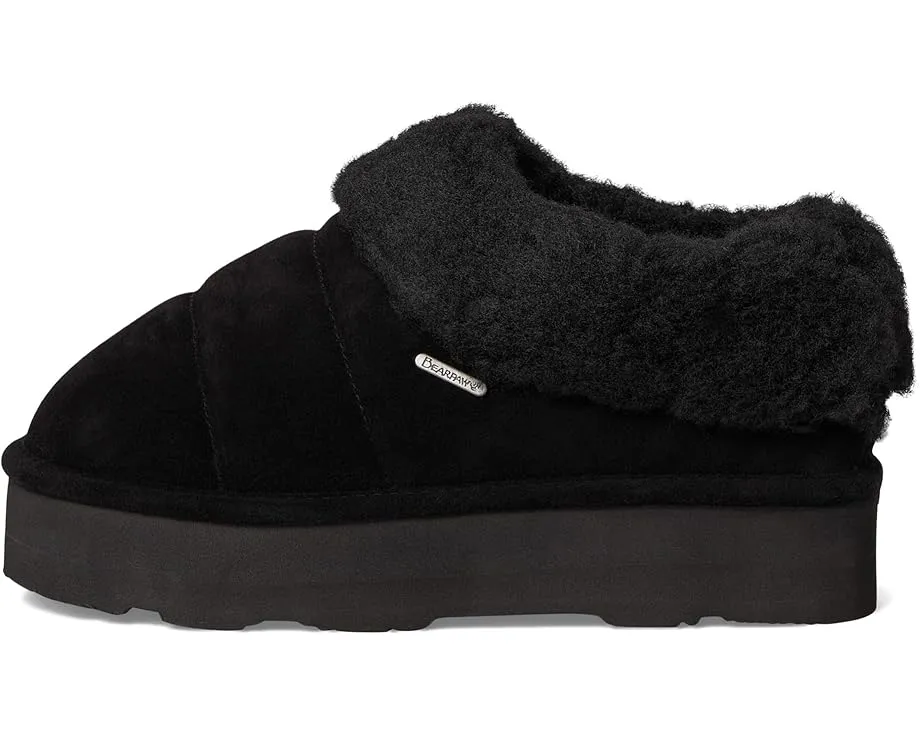 Уютные тапочки Bearpaw Ari из замши с подкладкой из овчины