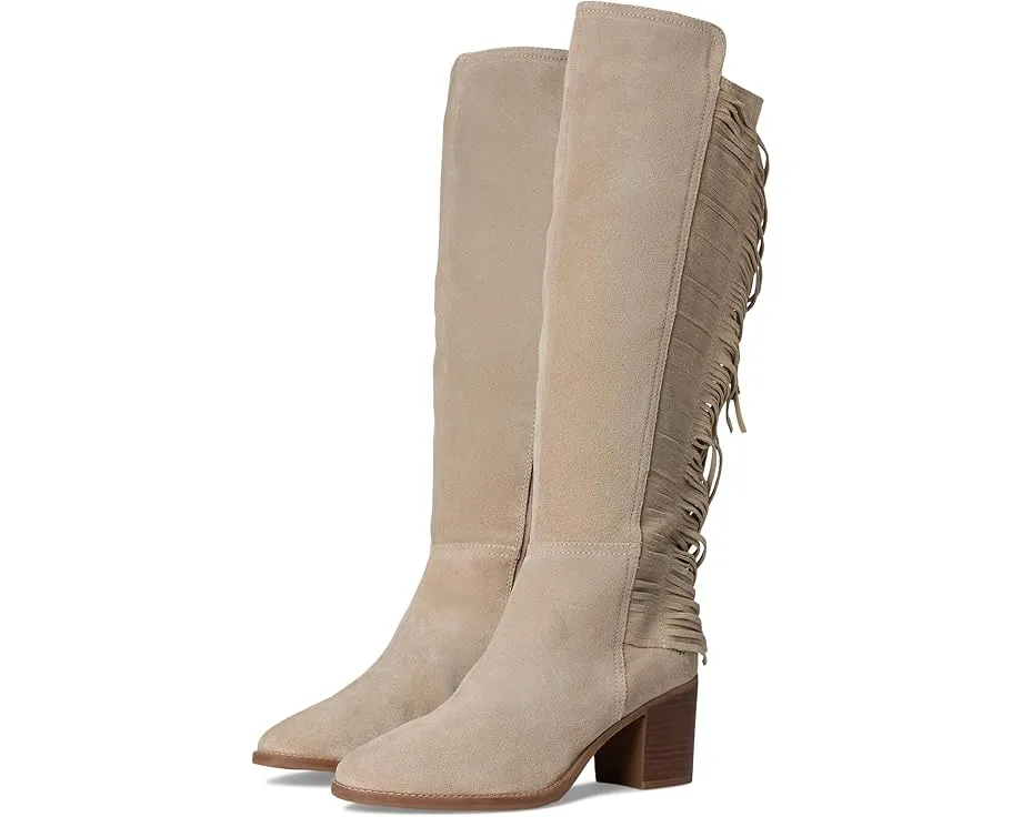 Ботинки Lucky Brand Boswell до колена с бахромой и квадратным каблуком