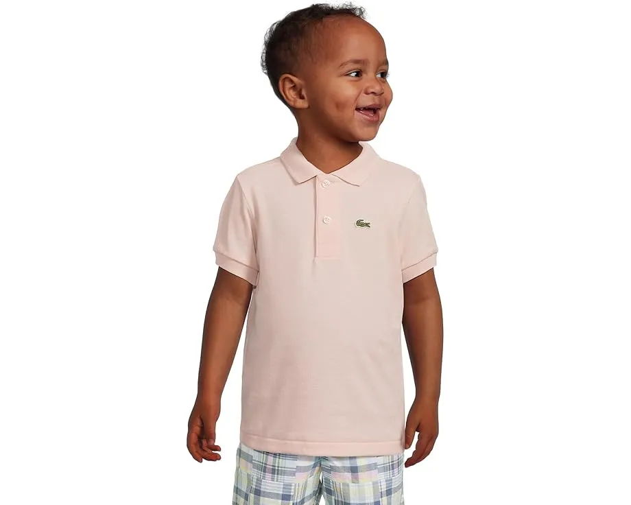 Детское поло Lacoste Kids Petit Pique из хлопкового пике с вышитым крокодилом