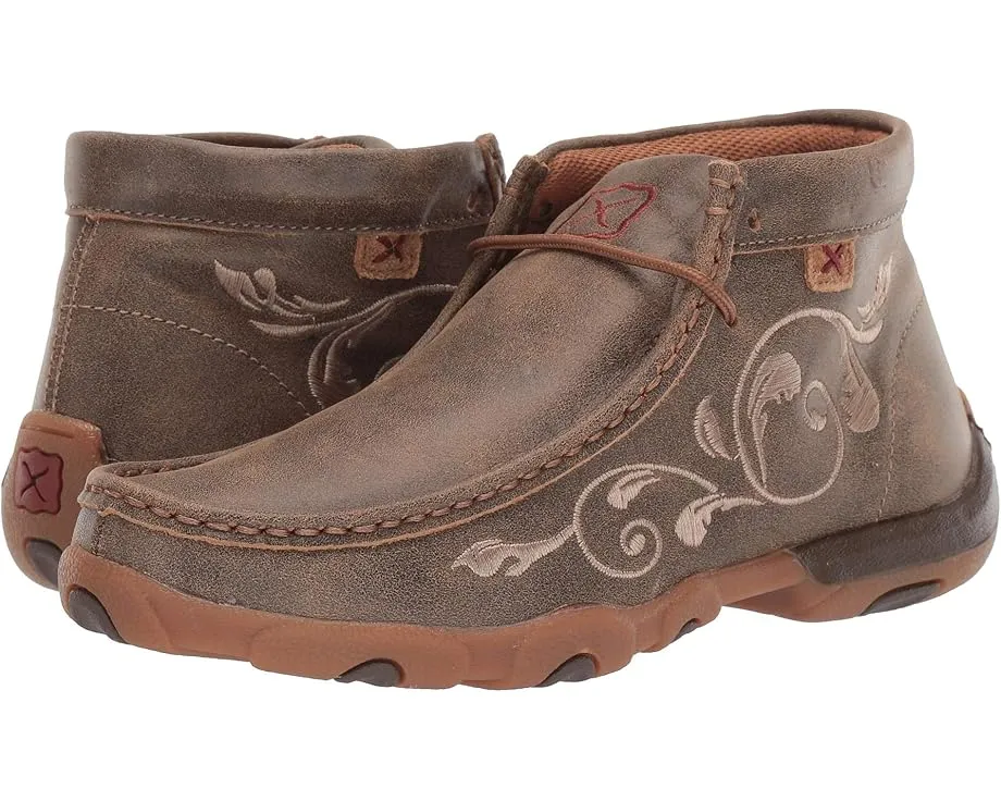 Женские мокасины Twisted X WDM0041 с цветочной вышивкой и композитной стелькой