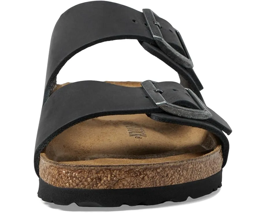 Birkenstock Сандалии Arizona из промасленной кожи с пробковой стелькой