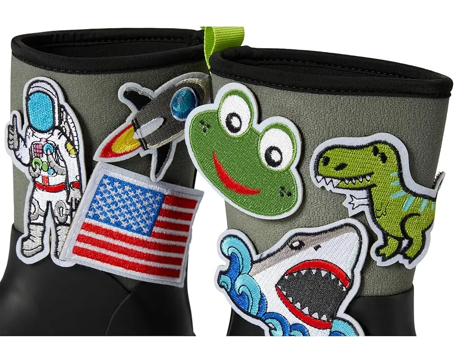 Western Chief детские непромокаемые сапоги Puddle Patch со сменными нашивками