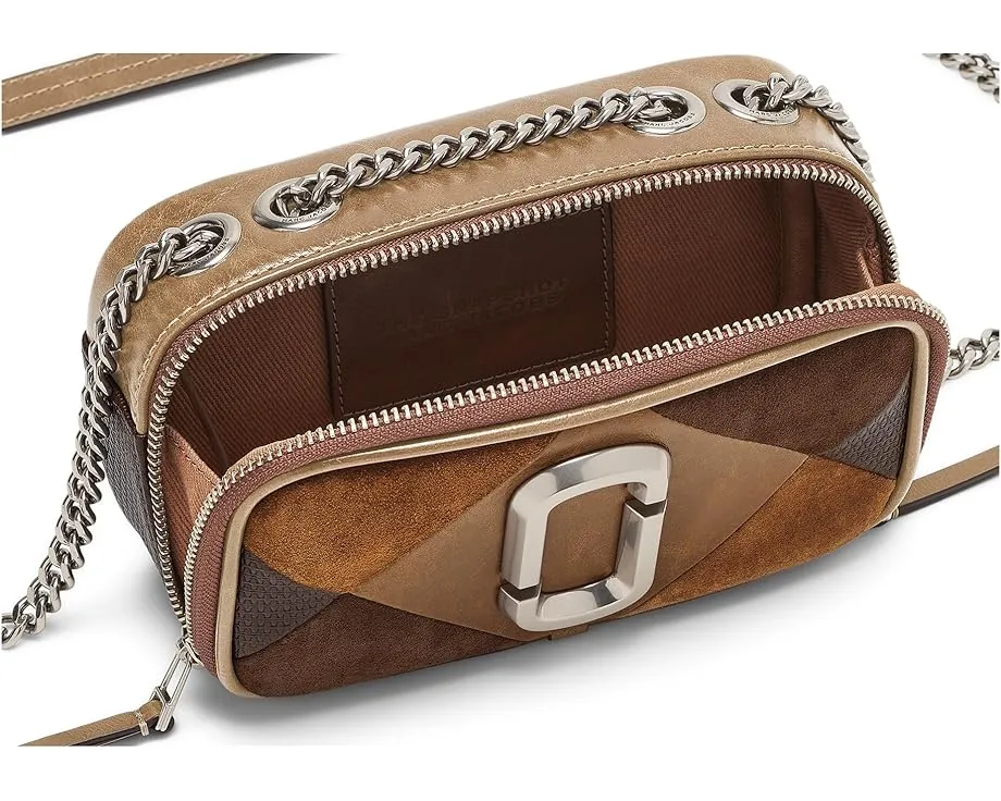 Сумка Marc Jacobs The Suede Patchwork Softshot через плечо в стиле пэчворк