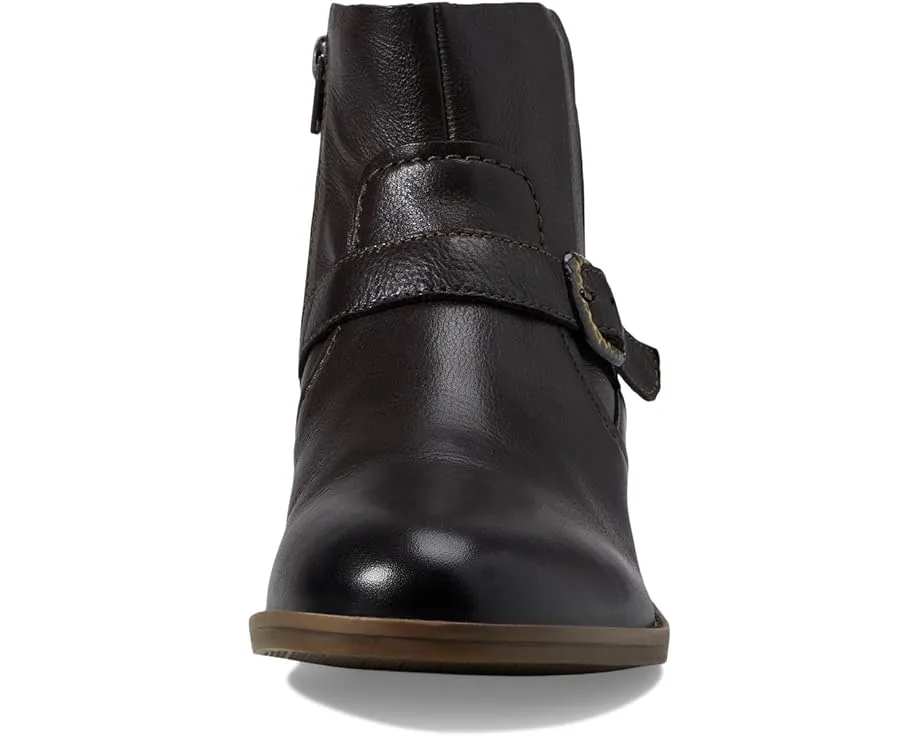 Ботинки Clarks Camzin Loop из кожи с боковой молнией и декоративной пряжкой