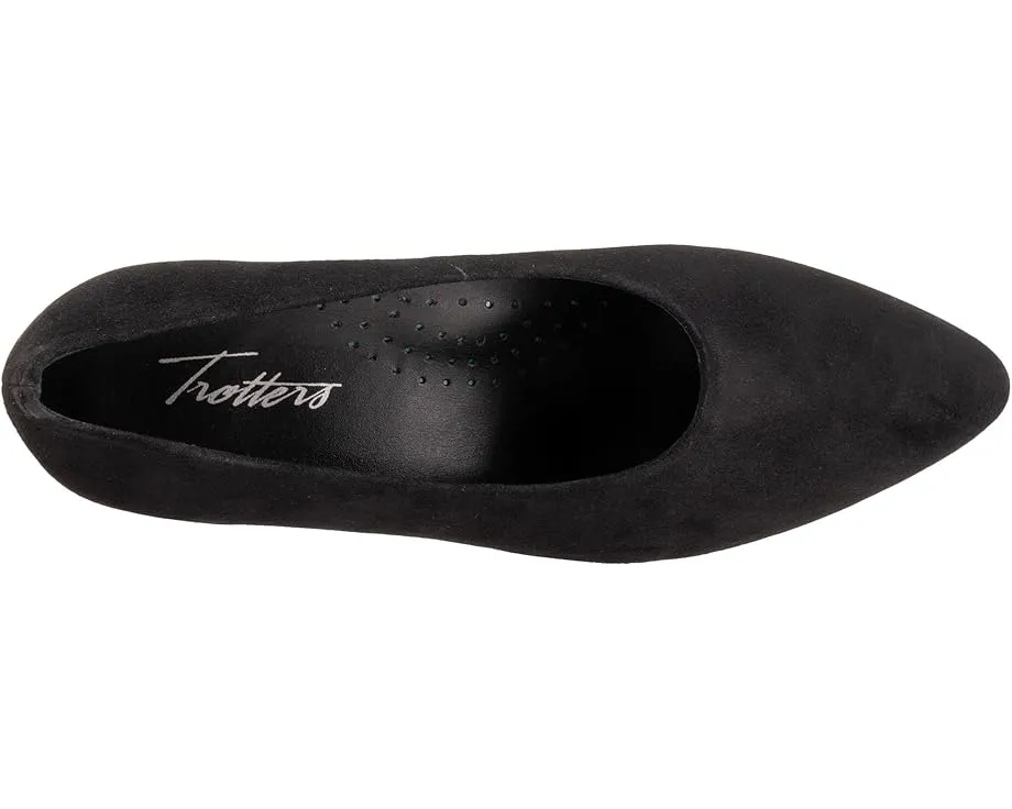 Trotters Kimber лодочки на каблуке kitten из мягкой кожи
