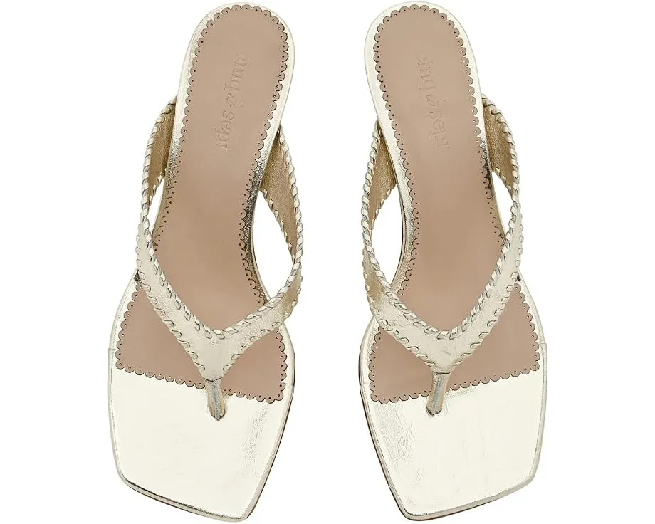 Босоножки Frankie Metallic на каблуке-рюмочке Cinq à Sept