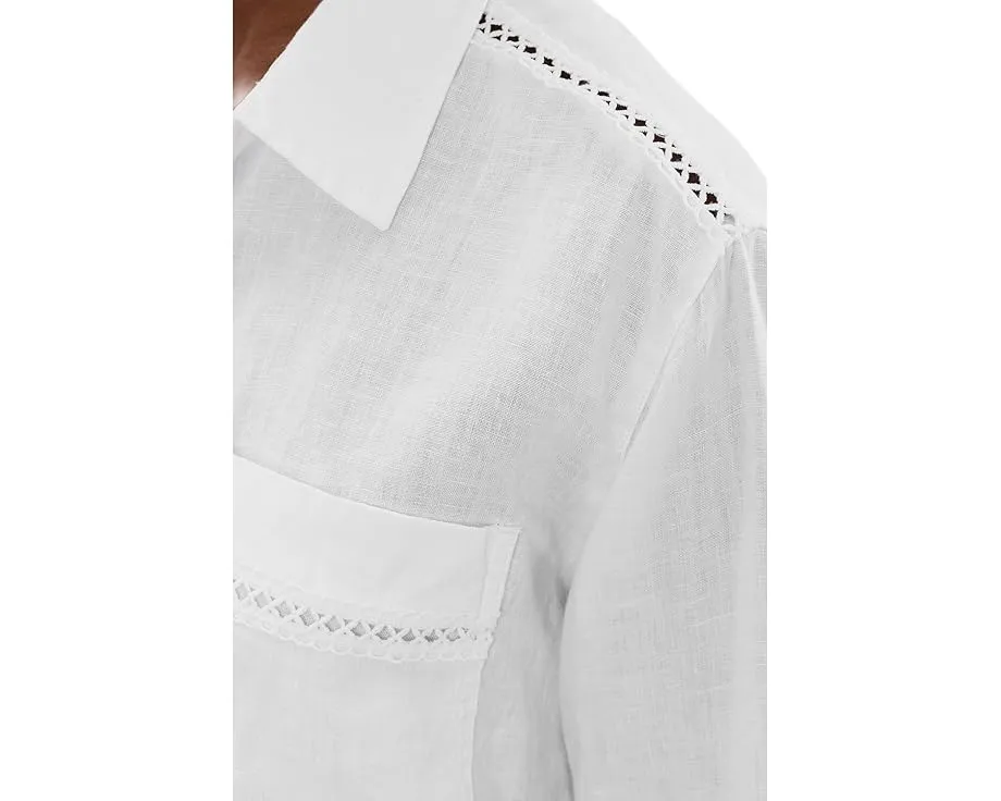 Stella Lnen Trim Button-Down