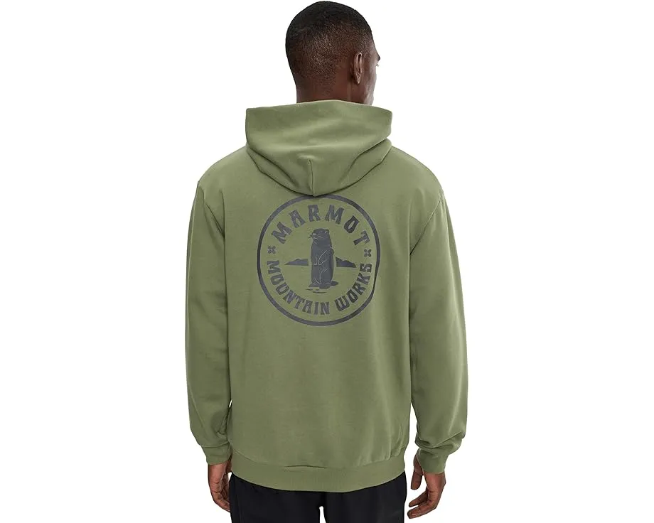 Толстовка Marmot MMW Circle Critter с капюшоном и принтом