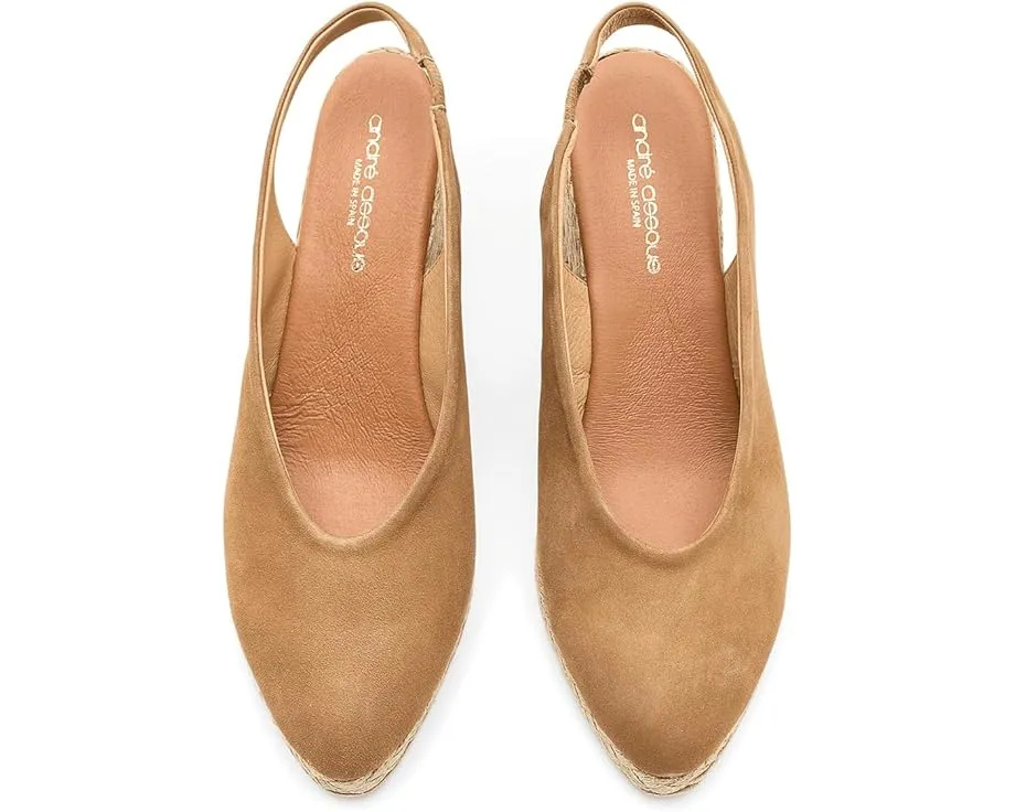 Босоножки-танкетки Andre Assous Pamala с платформой из рафии