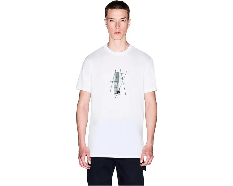 Хлопковая футболка Armani Exchange с графическим принтом