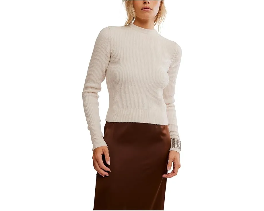 Свитшот Free People Even After с круглой горловиной и длинными рукавами