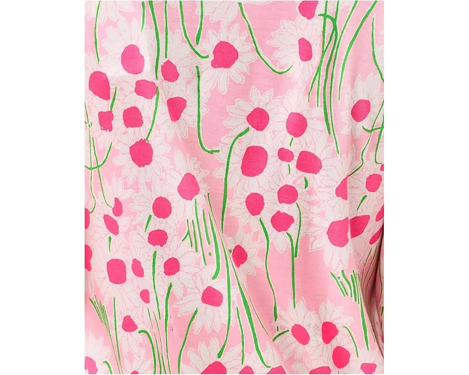 Платье Bingley от Lilly Pulitzer в стиле рубашки с цветочным принтом и рукавами 3/4