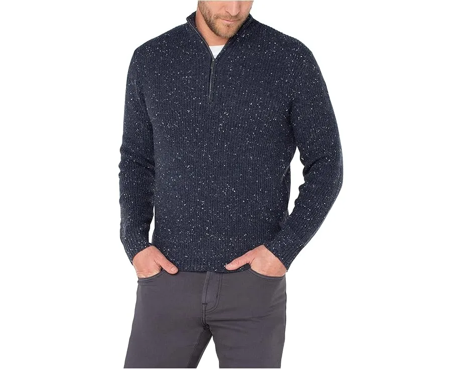 Свитер с молнией на четверть и рубчиком Donegal от Liverpool Los Angeles