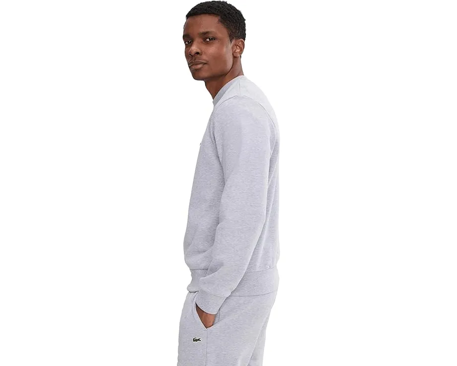 Толстовка Lacoste из флиса с круглой горловиной и органическим хлопком