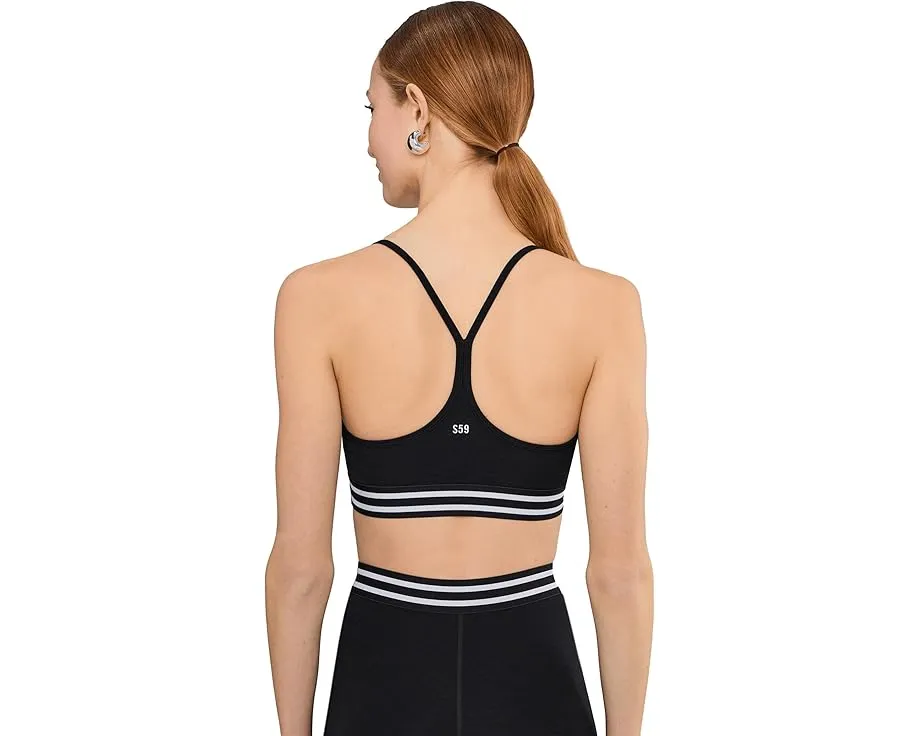 Спортивный бюстгальтер Splits59 Cali Active Rib с рельефной резинкой и дизайном с ремешками на спине