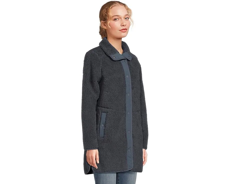 L.L.Bean Куртка Sherpa с высоким воротником и застежкой на кнопках