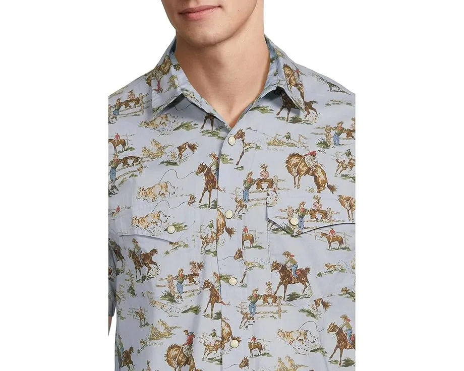 Короткая рубашка Pendleton Laramie Shirt из хлопка с уникальным принтом
