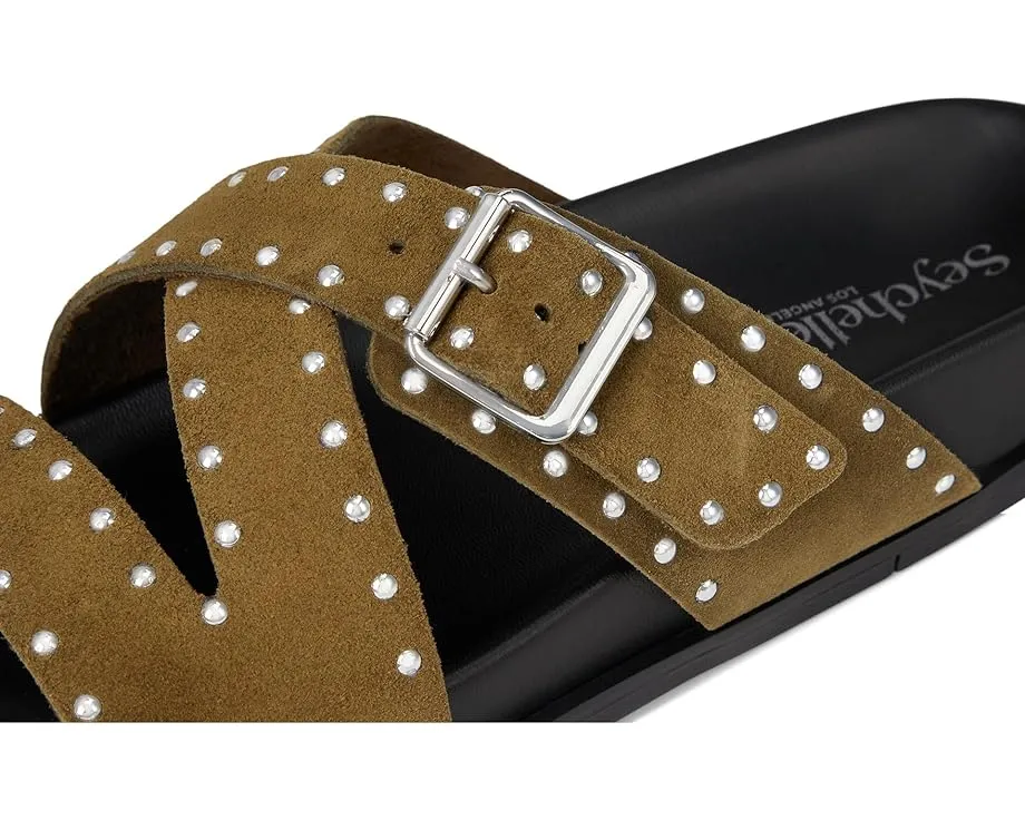 Мюли Seychelles Vip List с перекрещивающимися ремешками и шипами