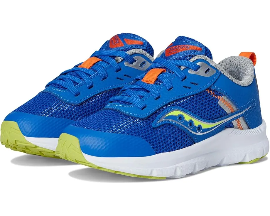 Кроссовки Saucony Axon KDZ для детей с верхом из кожи и сетки и легкой подошвой EVA