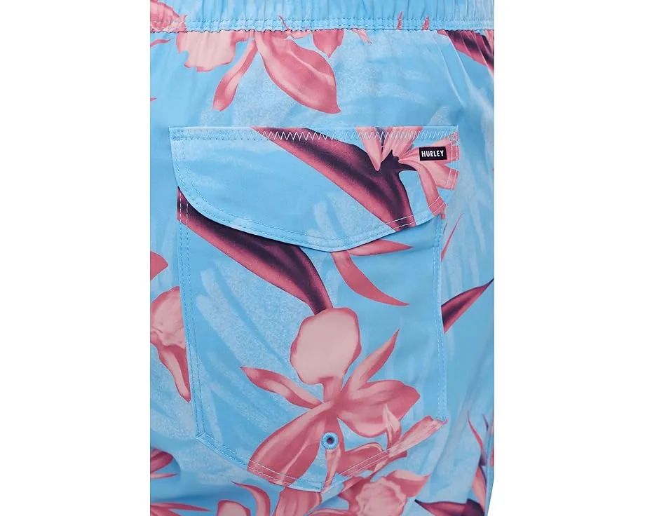 Плавки Hurley Equator Floral E-Boardshorts с цветочным принтом