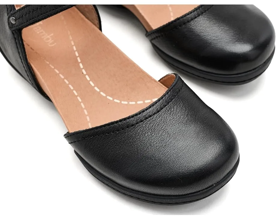 Jambu балетки Margo с вырезом и круглым носком на липучке