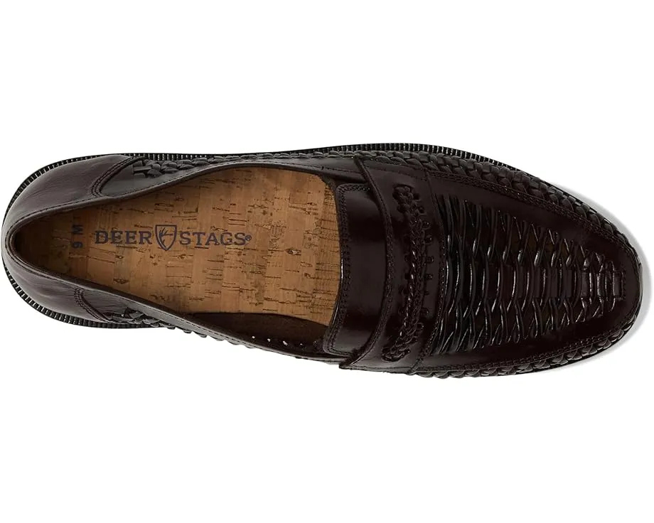 Deer Stags Puebla легкие мокасины из натуральной кожи с плетеными акцентами