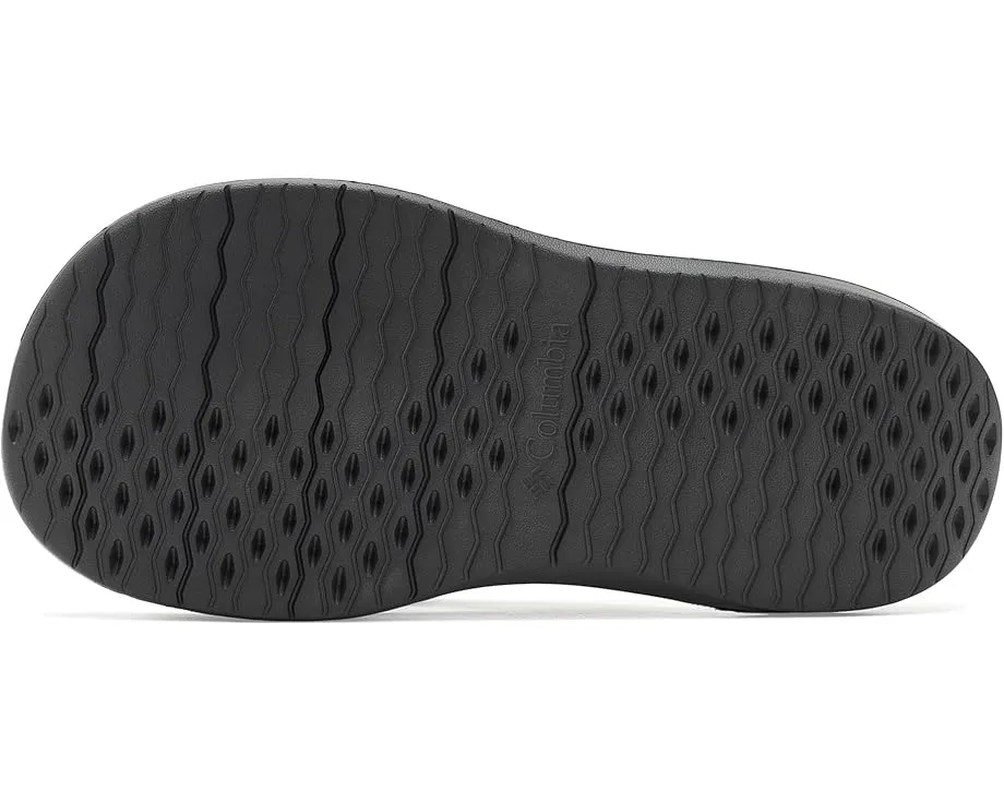 Шлепанцы Columbia Boatside Flip Lea PFG с ремешком из кожи и подошвой Omni-Grip