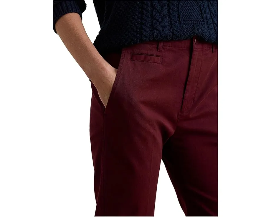 Lauren Ralph Lauren брюки-клеш из стрейч-хлопка с высокой посадкой