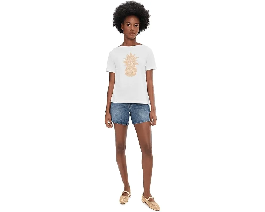 Футболка Tommy Bahama с вышитым ананасом из органического хлопка