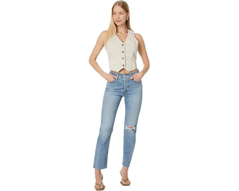 Джинсы прямого кроя Levi's® Wedgie Straight с завышенной талией и светлым оттенком