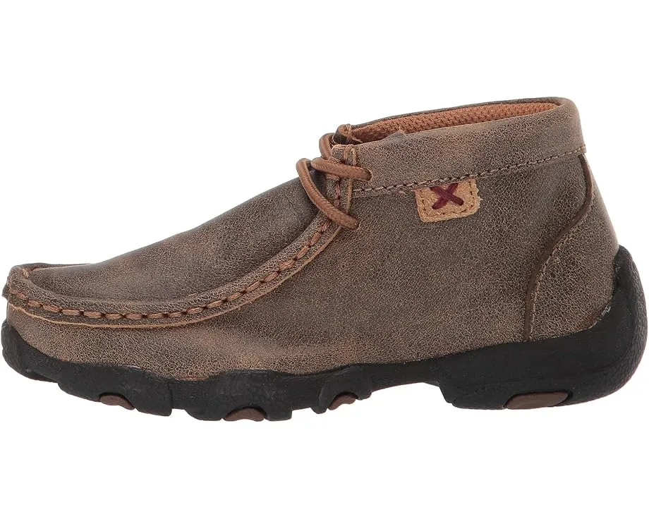 Детские мокасины Twisted X Driving Moc с замшей и резиновой подошвой