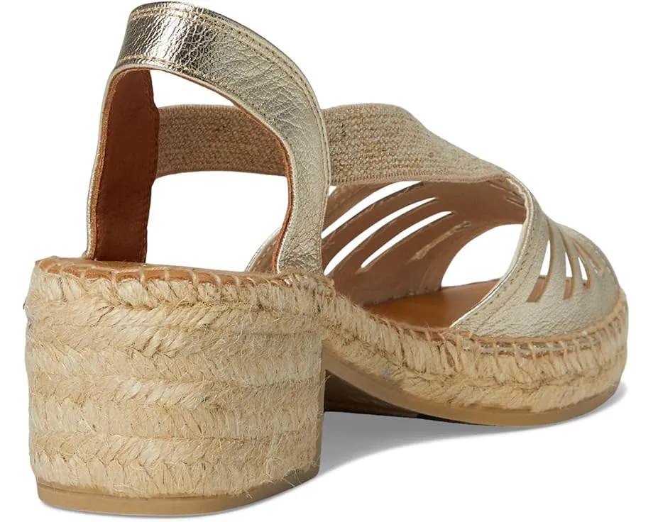 Сандалии Toni Pons Dima с квадратным каблуком и эластичными хлопковыми лямками