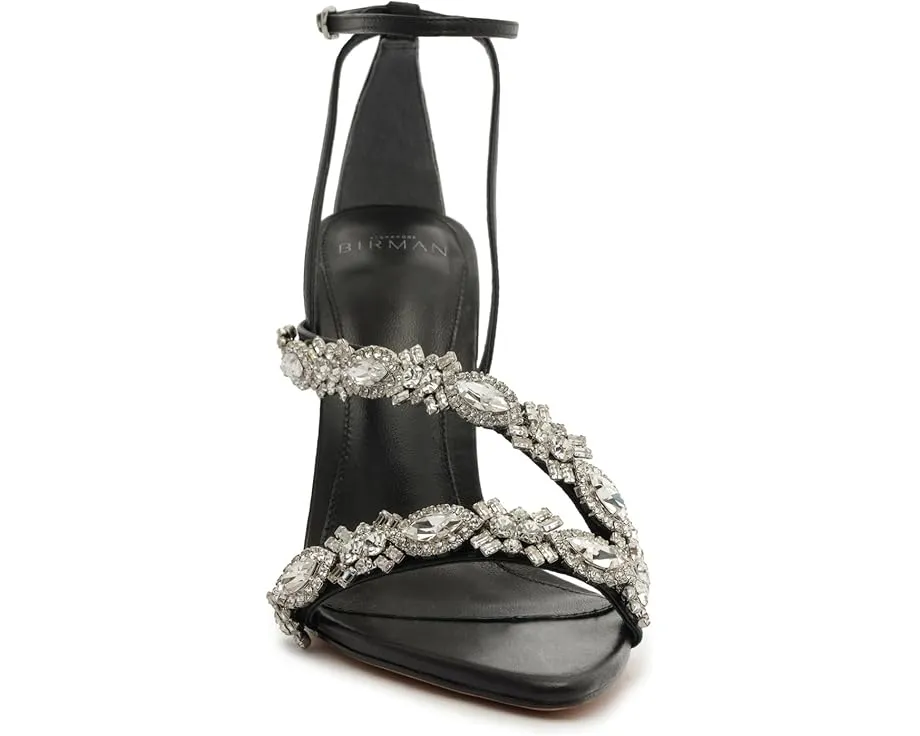 Босоножки Alexandre Birman Aurora Crystal Sandal 100 на высоком каблуке с кристаллами