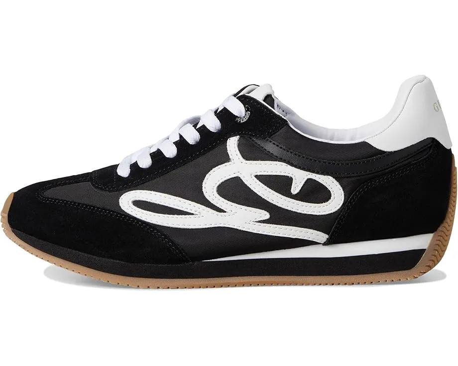 Кроссовки GUESS Skroll из замши с логотипом и резиновой подошвой