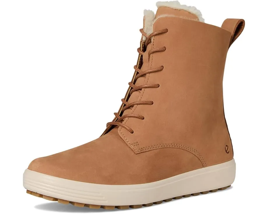 Высокие ботинки ECCO Soft 7 Tred с овчиной и флисовой подкладкой